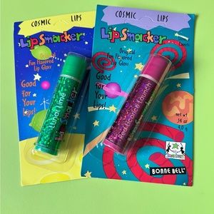 2 Bonne Bell Lip Smacker Cosmic Lips Gloss Balm Lunar Lime Licorice Launch HTF